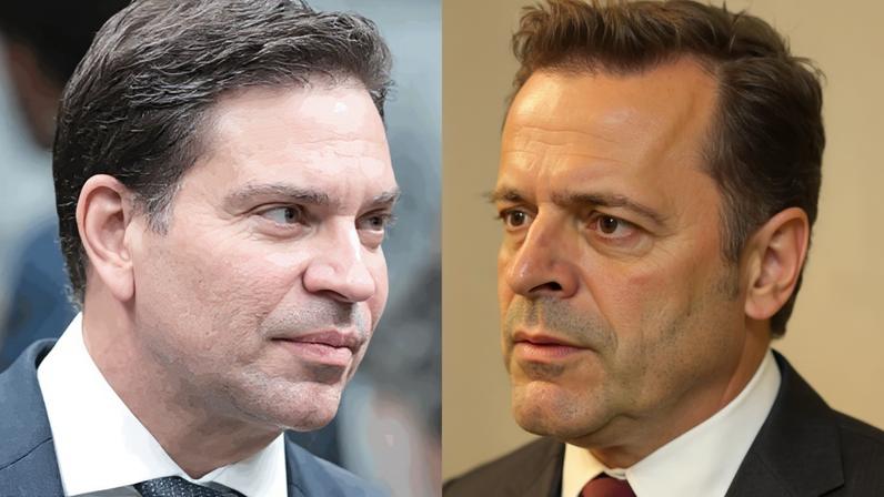 Na imagem, o ex-deputado federal Alexandre Ramagem e o delegado da Polícia Federal Marcelo Ivo