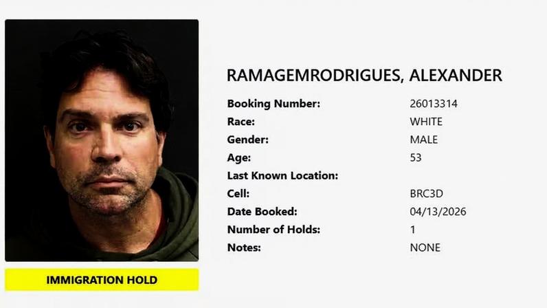 Imagem de Alexandre Ramagem divulgada pelo Departamento Penitenciário do condado de Orange County — Foto: Divulgação/Orange County Incarcerations