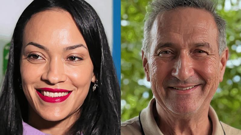 Na imagem, a primeira-dama de Macapá, Rayssa Furlan, e o senador Lucas Barreto