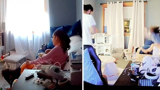Diferença entre reflexo da mãe e do pai diverte web — Foto: Reprodução/redes sociais