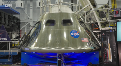 Réplica quase idêntica da espaçonave da missão Apollo 13