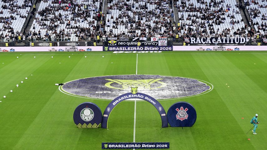 Neo Química Arena antes do clássico Corinthians x Palmeiras — Foto: Marcos Ribolli
