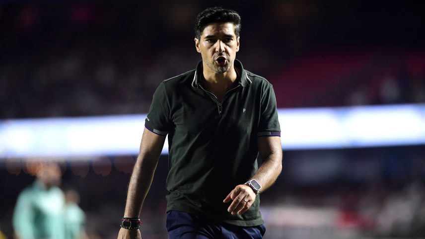 Abel Ferreira expulso em São Paulo x Palmeiras — Foto: Marcos Ribolli