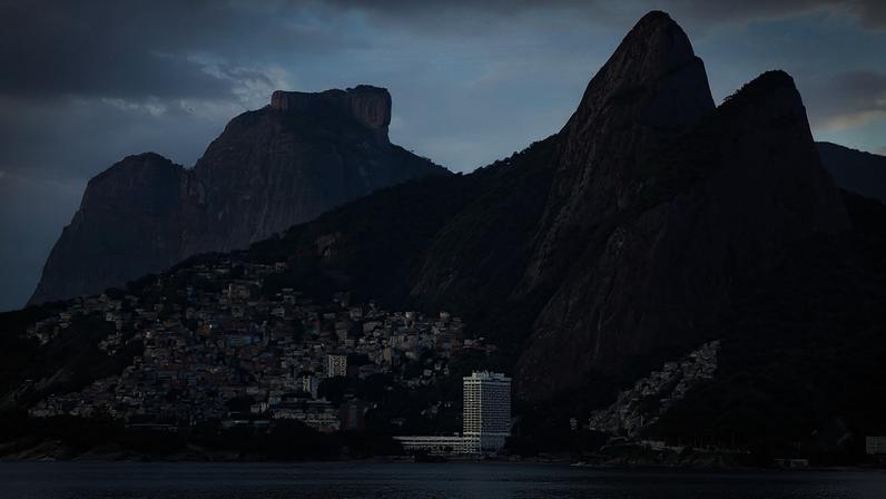 Comunidade do Vidigal, no Leblon, na zona sul do Rio de Janeiro