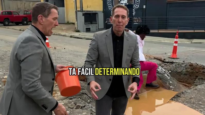 Prefeito Rodrigo Manga em vídeo produzido para as redes sociais. Foto: reprodução