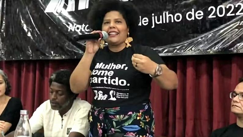 UP lança pré-candidatura de Samara Martins para presidente — Foto: Reprodução/Fantástico