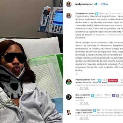 Sarah Jakes Roberts quase ficou paralisada após acidente com trampolim