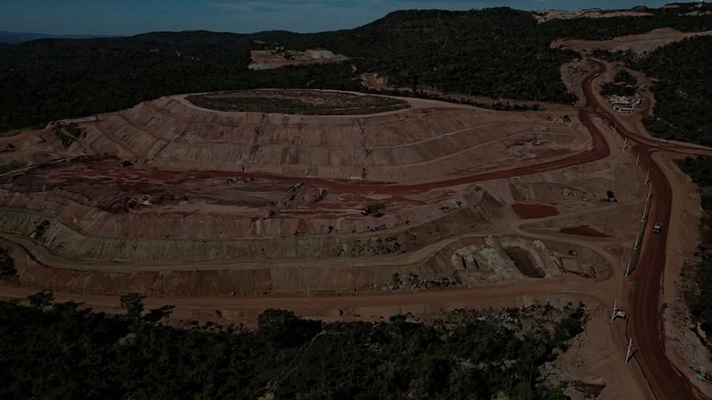 Mineração Serra Verde é considerada a única operação fora da Ásia a produzir, em escala, os quatro elementos magnéticos essenciais de terras raras — Foto: Divulgação/Serra Verde
