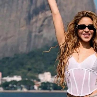 Shakira dança com o Pão de Açúcar ao fundo antes do megashow no Rio