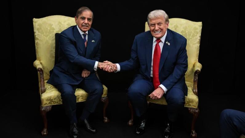Shehbaz Sharif, primeiro-ministro do Paquistão e Donald Trump