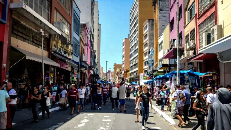 Rua comercial em São Paulo (Foto: Shutterstock)