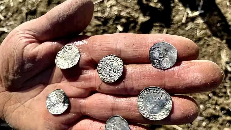 O maior tesouro de moedas da história da Noruega consiste principalmente em moedas inglesas (anglo-saxônicas) e alemãs, além de algumas dinamarquesas e norueguesas. Entre elas, encontram-se moedas cunhadas sob os reinados de Canuto, o Grande, Etelredo II, Oto III e Haroldo Hardrada. Pode ser utilizado livremente pela imprensa, desde que seja feita a devida atribuição