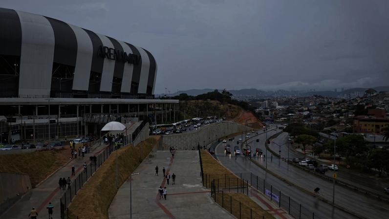 Chegada de torcedores na Arena MRV para partida do Atlético