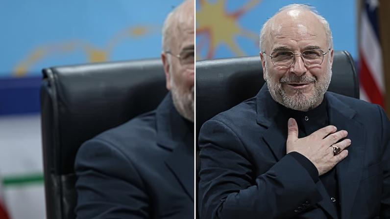 Steve Witkoff, enviado especial de Donald Trump, e Mohammad Bagher Ghalibaf, presidente do Parlamento do Irã