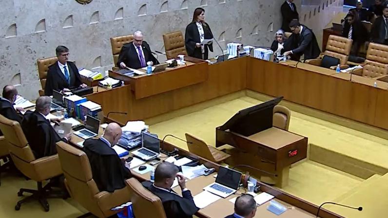 Brasília (DF), 09/04/2026 - Sessão do STF para analisar regras de eleição de governador e vice do Rio de Janeiro. Foto: TV Justiça/Youtube