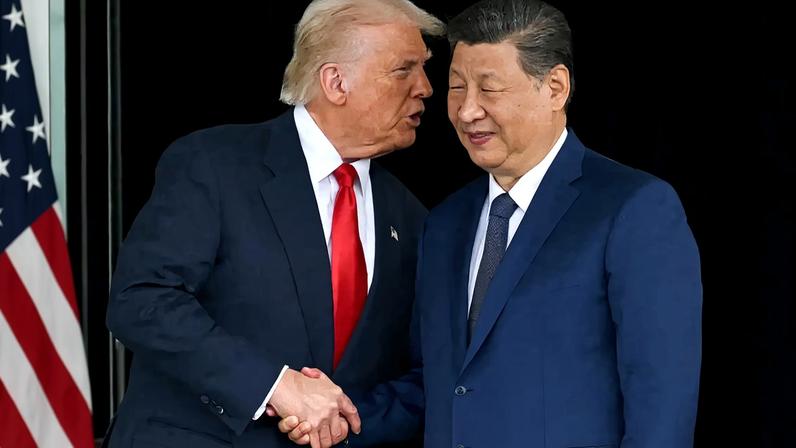 O presidente dos EUA, Donald Trump, e o líder chinês, Xi Jinping (Foto: Andrew Caballero-Reynolds/AFP/Getty Images/Project Syndicate)