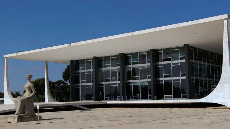 Palácio do Supremo Tribunal Federal na Praça dos Três poderes em Brasília