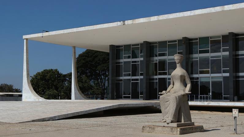 Palácio do Supremo Tribunal Federal na Praça dos Três poderes em Brasília