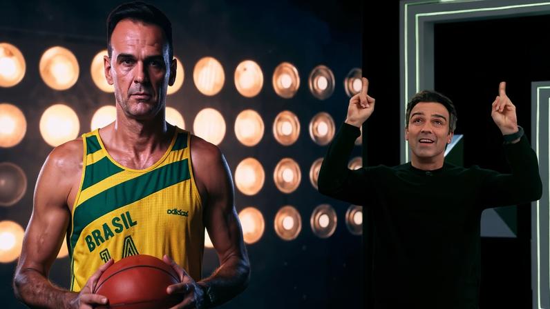 Tadeu Schmidt homenageia Oscar Schmidt no início da edição de sexta-feira do BBB 26