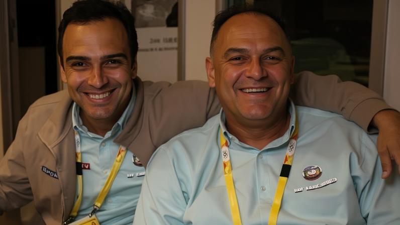 Tadeu Schmidt e Oscar Schmidt