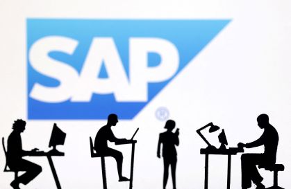 Logo da SAP em foto de ilustração
