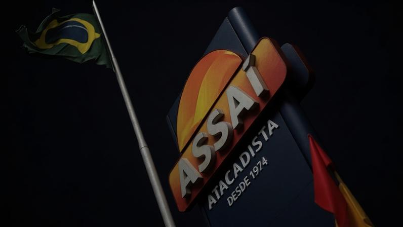 Logo do Assaí em loja da rede em São Paulo