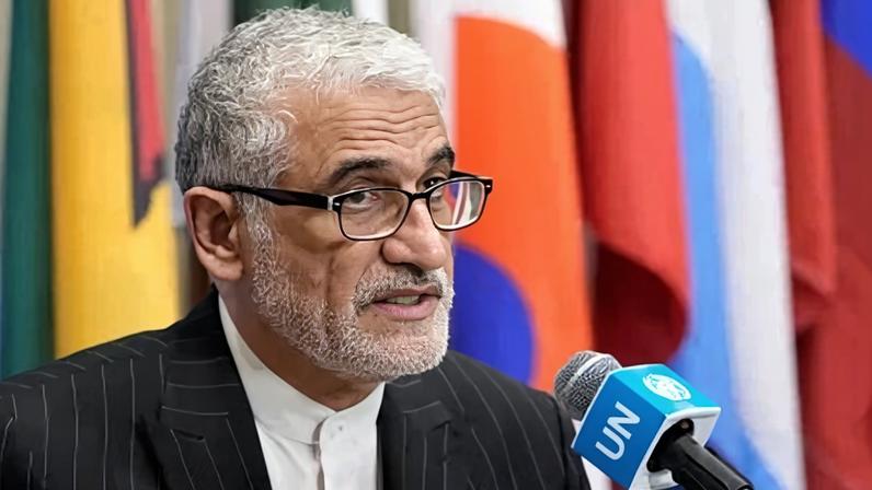 Embaixador do Irã na ONU, Amir Saeid Iravani, na sede da entidade em Nova York