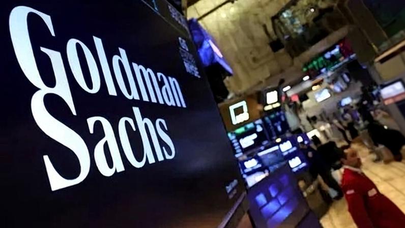 Logo do Goldman Sachs na Bolsa de Valores de Nova York