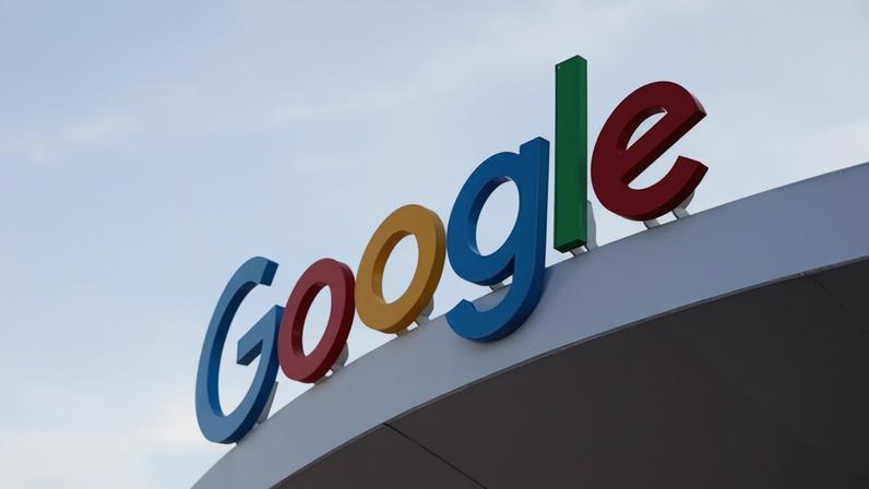 Logotipo do Google em feira anual de eletrônicos em Las Vegas, Nevada, EUA