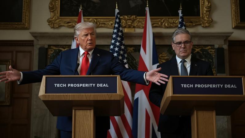 Donald Trump e Keir Starmer em Chequers