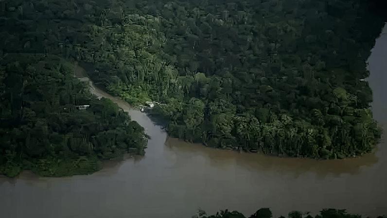 Casa na beira de rios perto da Foz do Amazonas, no Amapá. Imagem ilustrativa