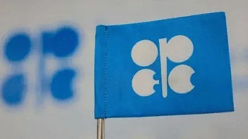 Logo da Organização dos Países Exportadores de Petróleo (Opep) é visto durante conferência das Nações Unidas sobre mudanças climáticas COP29, em Baku, Azerbaijão
