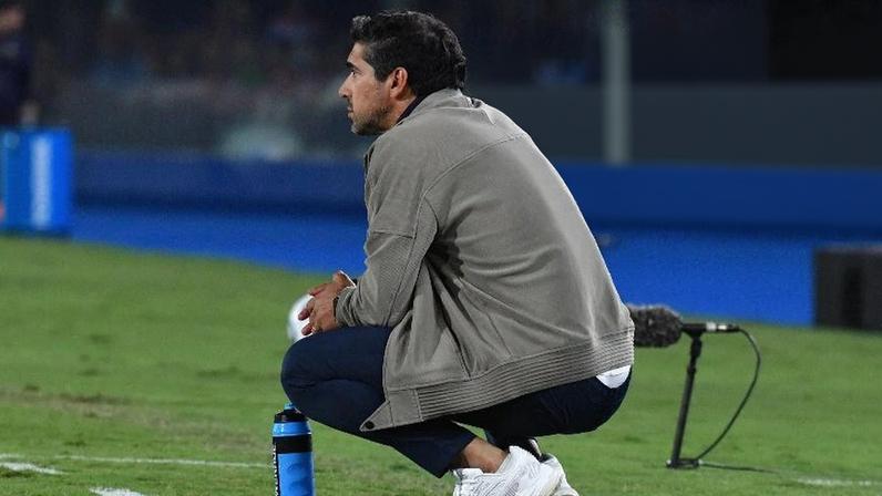 Técnico Abel Ferreira, do Palmeiras, na partida contra o Cerro Porteño, pela Copa Libertadores