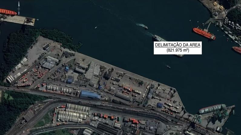 Tecon 10 no Porto de Santos — Foto: Divulgação/Ministério dos Portos e Aeroportos