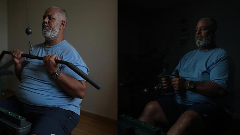 Péricles exibe rotina de exercícios em suas redes sociais.