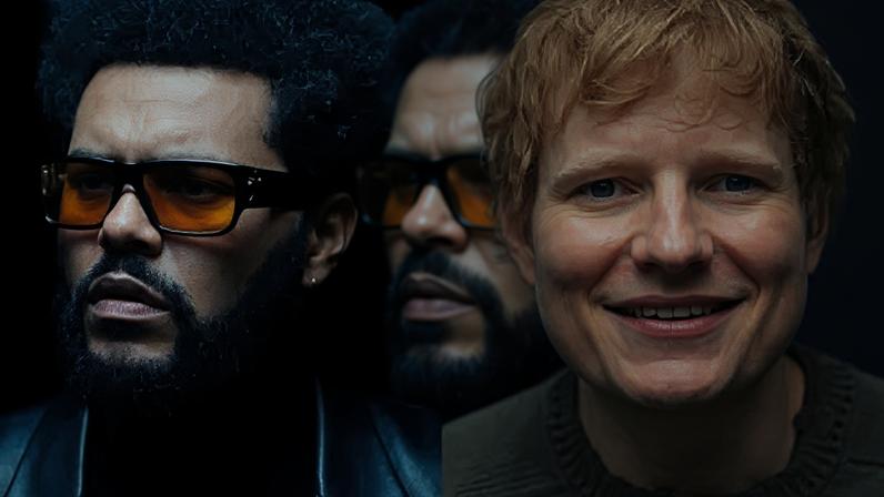 The Weeknd e Ed Sheeran se destacaram em ranking do Spotify