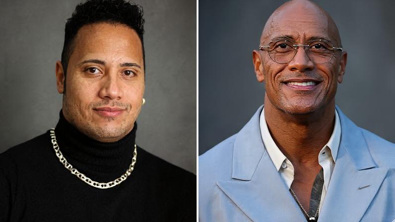 Dwayne Johnson, o The Rock, na juventude, e em tempos recentes, como um dos maiores astros de Hollywood