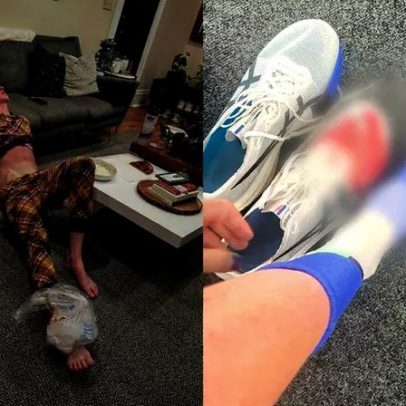 Atleta britânica finaliza Maratona de Londres com pé ferido após grave lesão