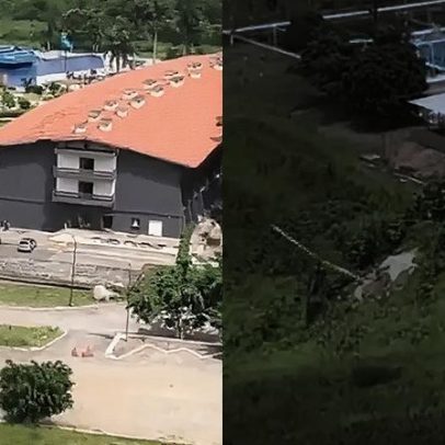 Vídeo mostra queda de helicóptero após decolar em Campina Grande, PB