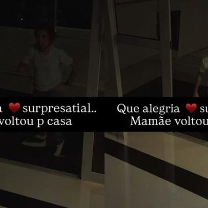 Ticiane Pinheiro mostra reação da filha ao reencontro, com alegria