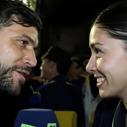 Torcedora do Boca explica flerte com repórter ao vivo