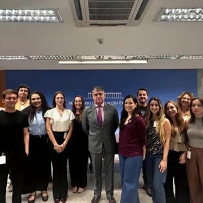 Trainees do Poder360 visitam o Palácio do Itamaraty