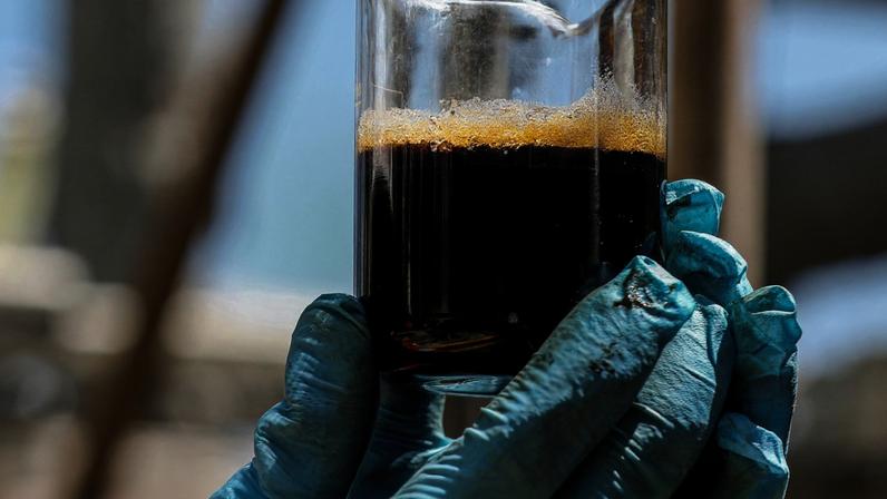 Navio-plataforma P-71, instalado no campo de Itapu, no pré-sal da Bacia de Santos, a 200 km da costa do Rio de Janeiro.