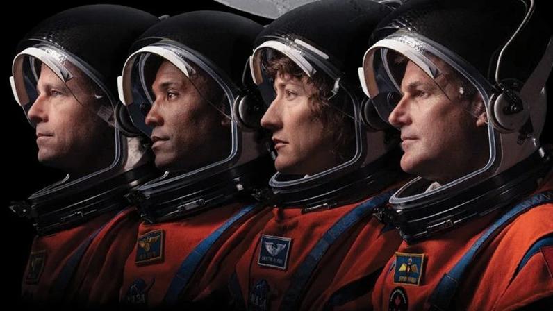 Na imagem, a tripulação da Artemis 2 (da esq. para a dir.): Reid Wiseman, Victor Glover, Christina Koch e Jeremy Hansen