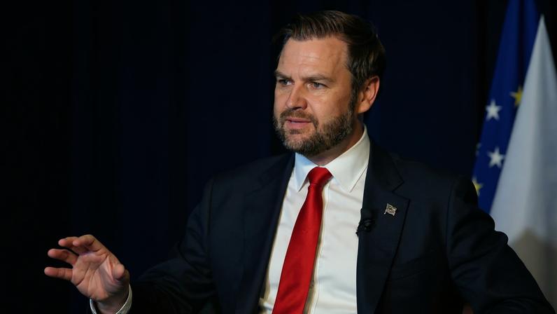 O vice-presidente dos EUA, J.D. Vance. (Foto: Robert Hegedus/EFE/EPA)