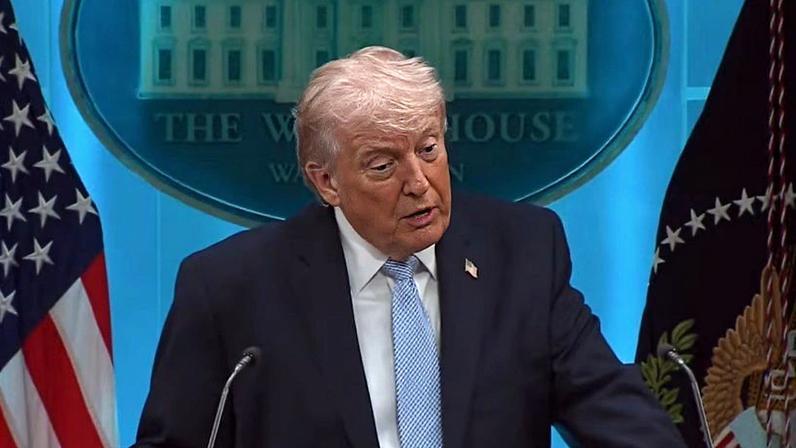 Declaração do presidente norte-americano, Donald Trump (foto), foi dada a jornalistas na Casa Branca nesta 2ª feira (6.abr.2026)