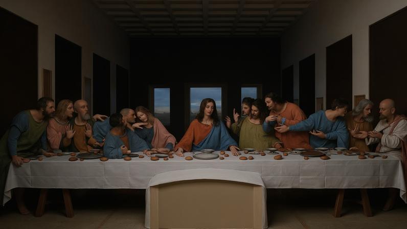 "A Última Ceia", de Leonardo da Vinci. (Foto: Wikimedia Commons/Domínio público)