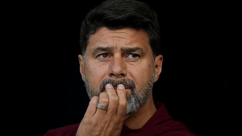 United States head coach Mauricio Pochettino looks onto the field during the first half of an international friendly soccer match against Switzerland, Tuesday, June 10, 2025, in Nashville, Tenn. (AP Photo/George Walker IV, File)