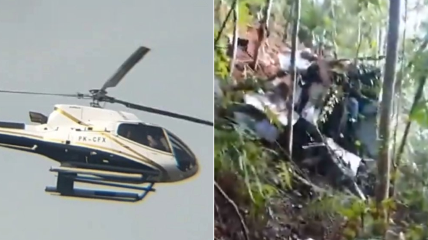 Queda de helicóptero matou oito pessoas na Indonésia