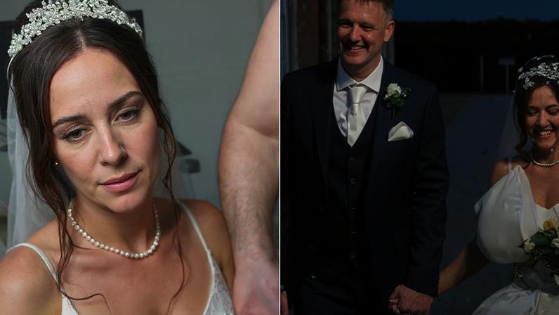Noiva é 'atacada' com tinta preta momentos antes de ir ao altar